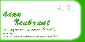 adam neubrant business card